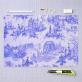 Französisch Blue White Toile Chinoiserie Decoupage Seidenpapier (Handwerk)