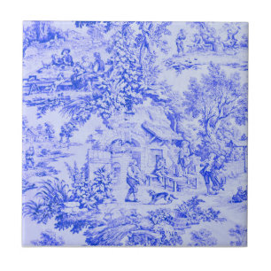 Französisch Blue White Toile Chinoiserie Rustikale Fliese