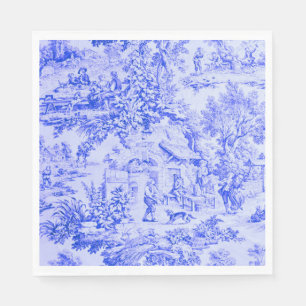 Französisch Blue White Toile Chinoiserie Rustikale Serviette