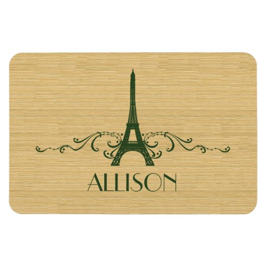 Französisch Blühend Premium Magnet (Horizontal)