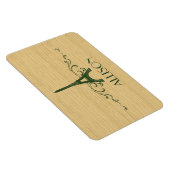 Französisch Blühend Premium Magnet (Rechte Seite)