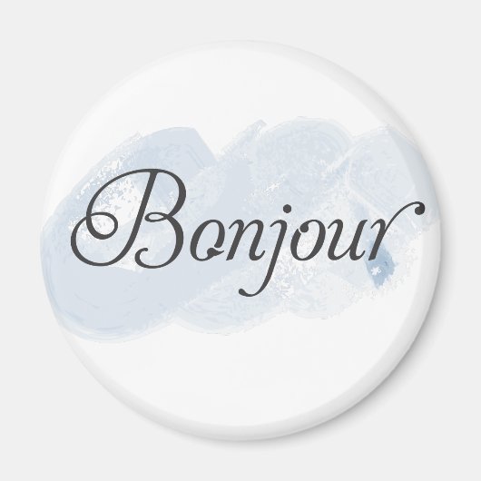Französisch Bonjour Magnet (Vorne)