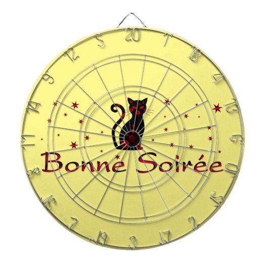 Französisch: Bonne Soiree Dart Board Dartscheibe (vorne)