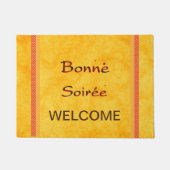 Französisch: Bonne Soiree Doormat Fußmatte (Vorderseite)