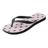 Französisch: Bonne Soiree Flip Flops Badesandalen (Schrägansicht)
