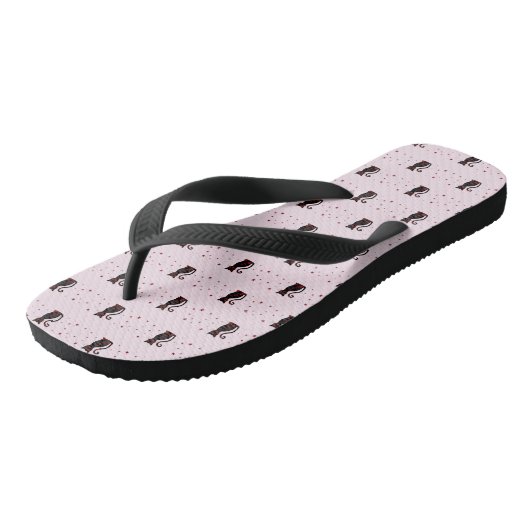 Französisch: Bonne Soiree Flip Flops Badesandalen (Schrägansicht)