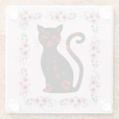 Französisch: Bonne Soiree Glass Untersetzer (Rückseite)