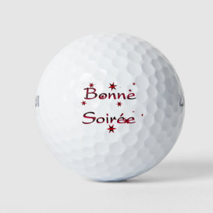 Französisch: Bonne Soiree Golf Balls Golfball