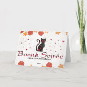 Französisch: Bonne Soiree Karte (Rückseite)