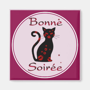 Französisch: Bonne Soiree Magnet
