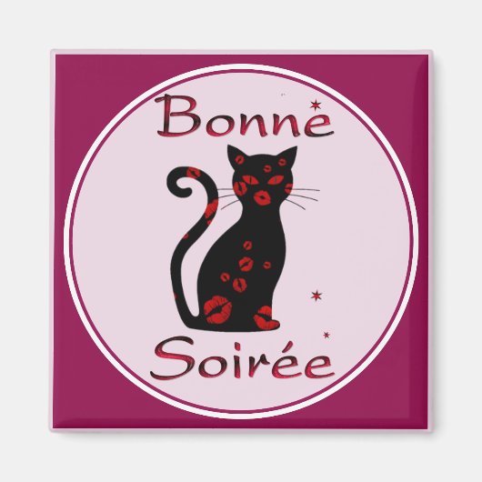 Französisch: Bonne Soiree Magnet (Vorne)