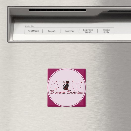 Französisch: Bonne Soiree Magnet (In Situ (Geschirrspüler))