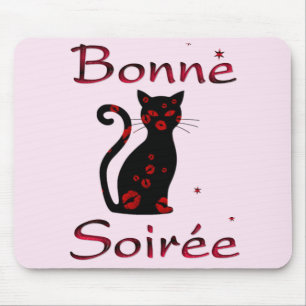 Französisch: Bonne Soiree Mouse Pad Mousepad