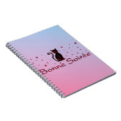 Französisch: Bonne Soiree-Notebook Notizblock (Rechte Seite)