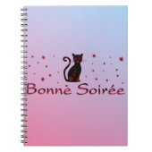 Französisch: Bonne Soiree-Notebook Notizblock (Vorderseite)