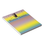 Französisch: Bonne Soiree Notizblock (angewinkelt)