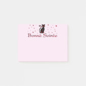 Französisch:Bonne Soiree Post-It-Notes Post-it Klebezettel (Vorderseite)