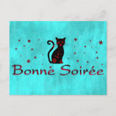 Französisch: Bonne Soiree Postkarte (Vorderseite)