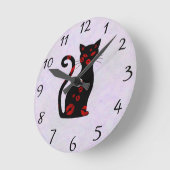 Französisch: Bonne Soiree Round Clock Runde Wanduhr (Winkel)