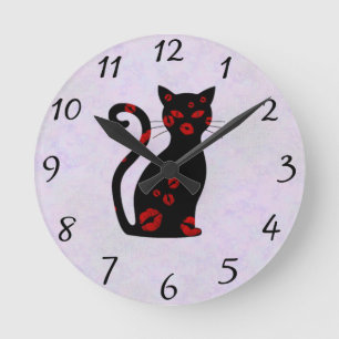 Französisch: Bonne Soiree Round Clock Runde Wanduhr