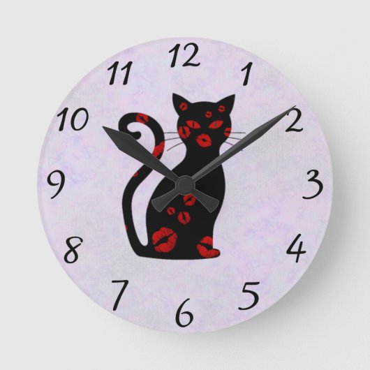 Französisch: Bonne Soiree Round Clock Runde Wanduhr (Vorderseite)