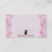 Französisch: Bonne Soiree Visitenkarte (Vorderseite)