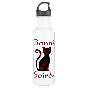 Französisch: Bonne Soiree Water Flasche Edelstahlflasche