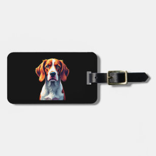 Französisch-Bretagne Spanische Mama Vater Dog Face Gepäckanhänger