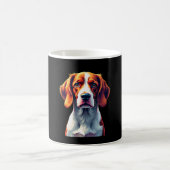 Französisch-Bretagne Spanische Mama Vater Dog Face Kaffeetasse (Mittel)