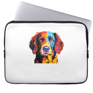 Französisch-Bretagne Spanische Mama Vater Dog Face Laptopschutzhülle