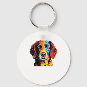 Französisch-Bretagne Spanische Mama Vater Dog Face Schlüsselanhänger
