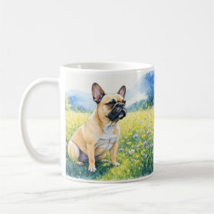 Französisch-Bulldog-Aquarell Kaffeetasse