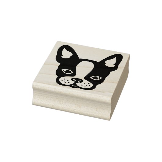 Französisch-Bulldog-Französisch-Boston Terrier-Bri Gummistempel (Stempel)