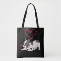 Französisch Bulldog Mama Frenchie Liebe Hund Herz