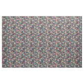 Französisch-Bulldogs Vintag Floral Navy Stoff (Fat Quarter (45,7 x 55,9 cm))