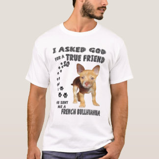 Französisch Bullhuahua Quote Mama Print, Bulldog C T-Shirt