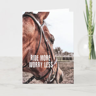 Französisch CHEVAL Grußkarte Dankeskarte