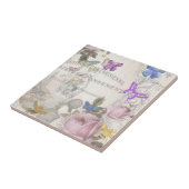 Französisch chic, Land rustikal, florale Muster,Ro Fliese (Seite)