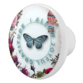 Französisch chic, Land rustikal, florale Muster,Ro Keramikknauf (Rechts)