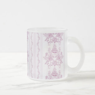 Französisch chic,pink,toile,floral,muster,viktori mattglastasse
