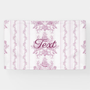 Französisch chic,pink,toile,floral,muster,viktoria banner