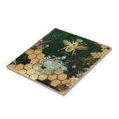 Französisch chic, viktorianisch, Biene, Blütenfoli Fliese (Seite)