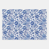 Französisch Chinoiserie Floral Geschenkpapier Set (Vorderseite 3)