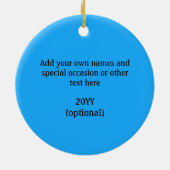 Französisch Cloisonne Email Art Look mit Namen Keramik Ornament (Hinten)