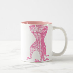 Französisch Corset Pink Zweifarbige Tasse