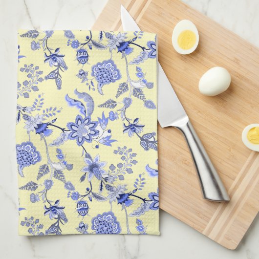 Französisch Country Blue Geschirrtuch (Viertel Falte)