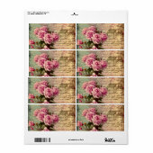 Französisch Country chic, Shabby Chic, rosa Rosen, (Vorne)