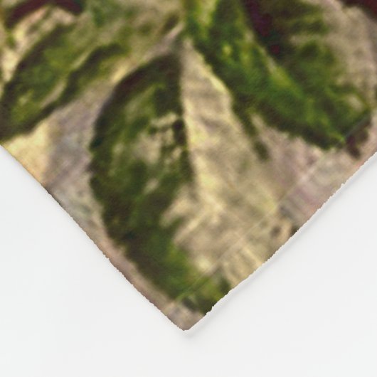 Französisch Country chic, Shabby Chic, rosa Rosen, Fleecedecke (Ecke)