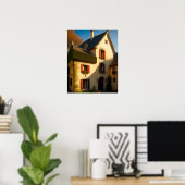 Französisch Country House Digitale Kunstdrucke Poster (Heimbüro)
