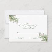 Französisch Country Rosemary Sprigs mit Twine RSVP Karte (Vorderseite)